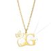 new letter necklace stainless steel side face hollow portrait 26 letter necklace men and women jewelry_ipsvogv.com