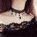 Accessories Women's Neckband Gothic Style Hot Girl Lace Necklace Choker Clavicle Chain Collar_ipsvogv.com