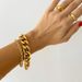 3mm 6mm 8mm 12mm Miami Cuban Men's Punk Jewelry Gold-Plated Stainless Steel Bracelet Accessories_ipsvogv.com