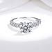 Sterling Silver Ring For Women New Classic Four Claw 2ct Moissanite Diamond Ring Real Diamond Ring_ipsvogv.com
