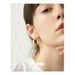 Simple metal geometric circle earrings basic style temperament high end versatile earrings real gold plated female earrings_ipsvogv.com