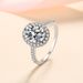 Pigeon Egg Moissanite Ring, And Pure Silver Oval Bag, Hand That Does Not Fade, Jewelry Accessories_ipsvogv.com