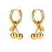 Unisex Real Gold Brass Electroplating Fresh And Sweet Cherry Pendant Earrings For Women Exquisite Earrings_ipsvogv.com