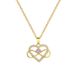 【 】 Wrapped Love, Fashionable, Light Luxury, Gorgeous, Full Diamond Necklace, Women's Versatile Clavicle Chain, Titanium_ipsvogv.com