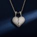 Combination Stitching Necklace Hip Hop Gold Plated Full Zircon Trendy Men's Fashion Wear Heartbreak Pendant Jewelry_ipsvogv.com
