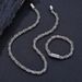 Men's Jewelry Magnetic Buckle Bracelet Jewelry Street Punk Style Domineering Chain Necklace Jewelry Set_ipsvogv.com