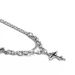Trendy brand all match men's hip hop niche high end chain accessories titanium steel melted cross pendant men's necklace_ipsvogv.com