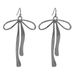 N11997 fashion temperament, personality, niche earrings, ins style, big bow, alloy necklace_ipsvogv.com