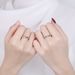 2021 New Bamboo Joint Love Couple Ring: A Pair Of Men Women With Simple And Fashionable Opening Design, Snake Shaped_ipsvogv.com