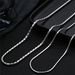 Non Fading Basic Necklace For Men And Women, Simple Plain Chain, Hip Hop Trend Brand, Simple American Titanium Steel Clavicle Chain_ipsvogv.com