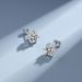 Mosang earrings women's S pure silver six claw zircon Korean versatile diamond inlay jewelry_ipsvogv.com