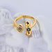 Ins Design Light Luxury Copper Ring Female Fashion Geometric Sphere Diamond Opening Adjustable Index Finger Ring Full Diamond Tail Ring_ipsvogv.com