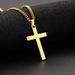 Kayi New Stainless Cross Men's Titanium Steel Pendant Jewelry Necklace_ipsvogv.com