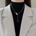 Full Body 【 Titanium Steel 】 Beimu Angel's Wings Ultra Simple Wind Furnace Real Gold Necklace Female INS Mesh Red Collar 【 】_ipsvogv.com