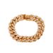 Designer Alloy Hip-hop Style Cuban Bracelet With Zircon Bracelet, Punk Thick Chain Bracelet, Trendy Men's Trendy Women's Exaggerated Jewelry_ipsvogv.com