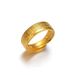 Fashionable Color Baifu Ring For Men Women, Simple And Versatile, Adjustable Sand Gold Ring, No Fading_ipsvogv.com