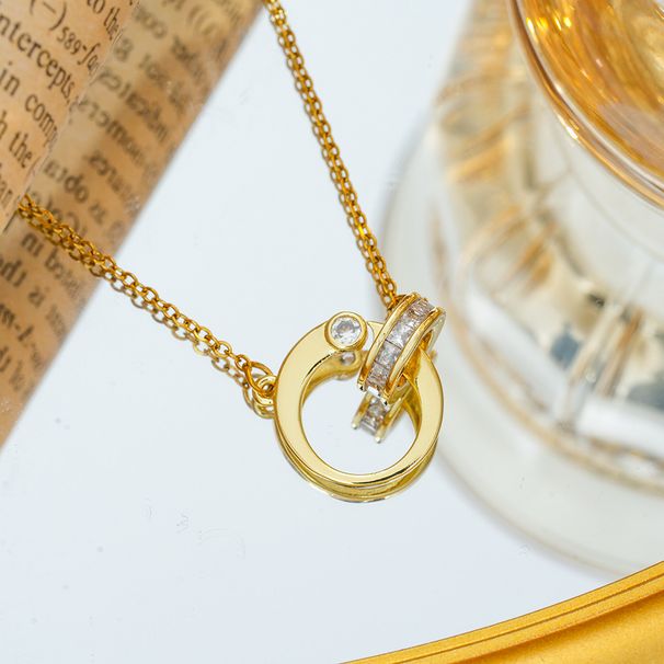 Light Luxury Collarbone Chain Niche Design Color-free Diamond Necklace Women's Fashion High-end Jewelry_ipsvogv.com