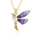 Fashion Niche Colored Zircon Pearl Hummingbird Pendant Necklace Female Flying Bird Clavicle Chain_ipsvogv.com
