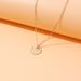 Personalized Gold Disc Coin Pendant Necklace Alloy Multi Layer Clavicle Chain Female G15020_ipsvogv.com
