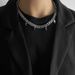 Style Ins Hip Hop Popular Men And Women Cool Titanium Steel Jewelry Cross Cuban Chain Clavicle Necklace_ipsvogv.com