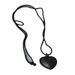 Korean Internet Celebrity Blogger Fever Black Leather Braided Edge 3D Heart Fashionable Hot Girl Necklace_ipsvogv.com