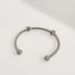 Spring And SummerWomen’s Jewelry Set Fashion Real Gold Electroplated Titanium Steel Knotted Twisted Steel Color Open Bracelet_ipsvogv.com