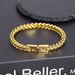 Summer New Hippo Stainless Steel Hip-Hop Men's Cuban Chain Dominant Folding Clasp Franco Bracelet_ipsvogv.com