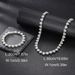 Heart-Shaped Diamond-Encrusted Hip-Hop Necklace New Creative Personality 10mm Cuban Chain Set_ipsvogv.com