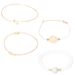 Accessories Hollow Flower LOVE Letter Metal Ball Beaded Pattern Bracelet Set Of 4_ipsvogv.com