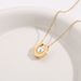 Light Luxury Pearl Necklace for Female Minority Design Sense Titanium Steel U-shaped Pendant Fashion and Temperament_ipsvogv.com