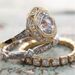 Sanjie's New Fashionable Jewelry, Full Circle Geometric Ring, Three Piece Set For Women's Jewelry_ipsvogv.com