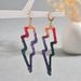 Ins Swt Cool Spicy Girl Womn's Amrican String Rop Dsign Prsonalizd Hip Hop Styl Lightning shapd Earrings_ipsvogv.com
