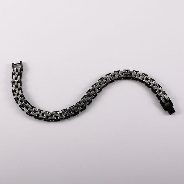 Men's Double Row Flat Byzantine Bracelet Strap Engraved Brushed Fashion Personality Charm_ipsvogv.com