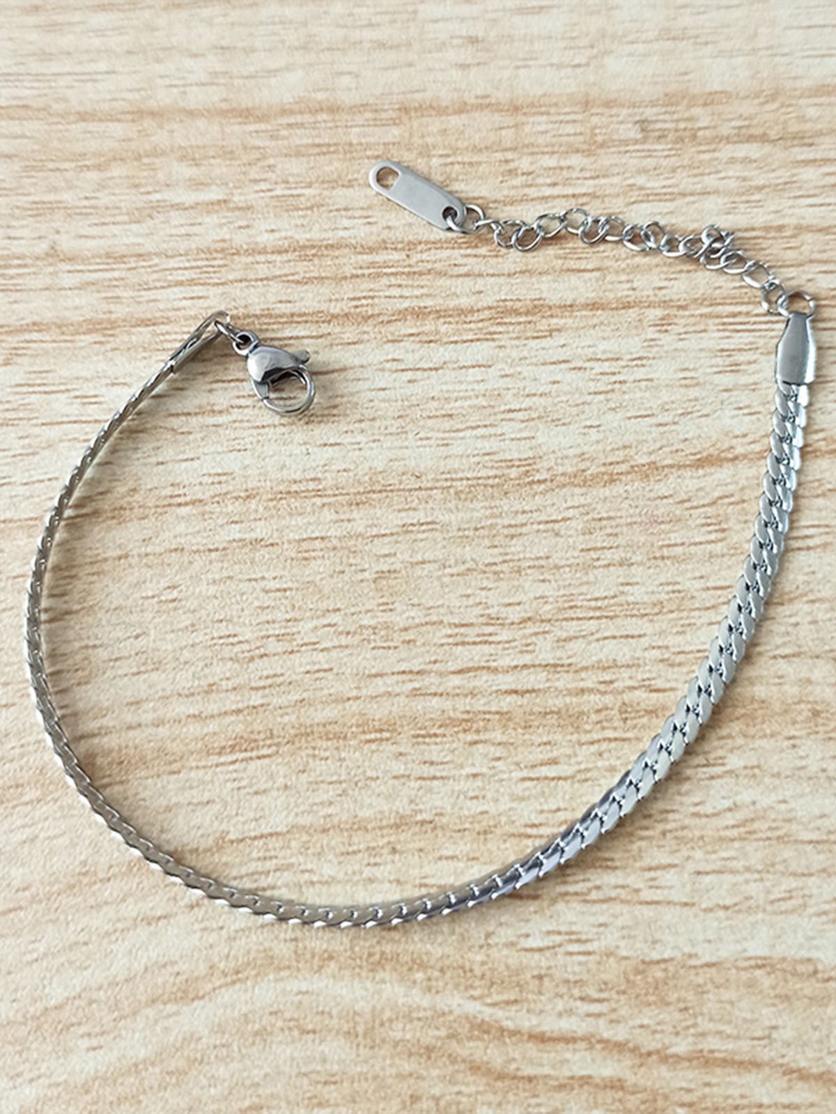 Minimalist High-End Hip-Hop Cuban Metal Titanium Steel Bracelet Non-Fading Fashion Unisex Chain Jewelry_ipsvogv.com