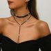 Women’s Jewelry Set Fashion New Full Diamond Multi Layer Necklace Fashionable Simple Long Tassel Necklace Clavicle Chain Female Jewelry_ipsvogv.com