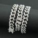 Hip hop men women full of diamonds, broken hearts, Cuban chain necklaces, trendy and cool, unisex street wear_ipsvogv.com