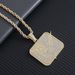 New Style Personality Small Square Letter Fashion Gold Inlaid Hip-Hop Hook Pendant_ipsvogv.com
