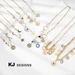Women's Jewelry Mysticism Coin Diamond Embossed Small Pendant Bib Necklace Fashion Necklace_ipsvogv.com