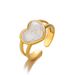 Fashionable And Trendy Stainless Drip Oil Opening Ring, Personalized Hip-hop Genuine Gold Electroplated Titanium Steel_ipsvogv.com