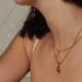 Women's Jewelry Olive Green Water Drop Pendant Necklace Light Luxury High End Design Sense Fashion Retro Temperament Clavicle Chain_ipsvogv.com