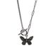 Butterfly Necklace Clavicle Chain Design Retro Old Bracelet_ipsvogv.com
