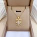 【 】 Crescent Flower Light Luxury Charm Gorgeous Full Diamond Necklace Women's Versatile Clavicle Titanium Steel Chain 【 】 【 】 【 】_ipsvogv.com