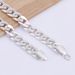 Flat NK For Men 13mm Plated Single Clasp Men's Silver Bracelet Cuban Chain_ipsvogv.com