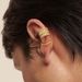 Brass Real Gold Electroplating Fashionable High Grade Sense Twisted Geometric Multi Layered Zircon Ear Bone Clip Ladies Temperament Earrings_ipsvogv.com