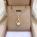 【 Titanium Steel 】 Necklace Earring Light Luxury Full Diamond Cross Pearl Personalized Temperament Banquet Earrings Set_ipsvogv.com