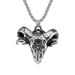 Retro style Satan goat head titanium steel necklace niche personality five pointed star devil goat pendant_ipsvogv.com