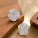 Fashionable Small Fragrance Style Full Of Diamonds, Irregular Geometric Earrings, Women's Trendy Temperament, Versatile_ipsvogv.com