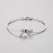 Silver Black And White Full Diamond Bow Bracelet Female Element Crystal Bracelet Female Agency_ipsvogv.com