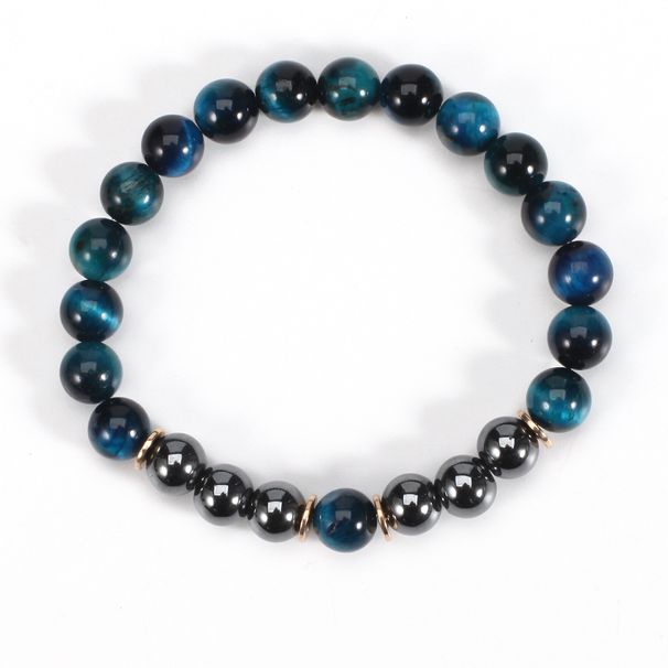 8cm Eye Black Gallstone Natural Bracelet Bracelet Elastic Beads Adjustable_ipsvogv.com