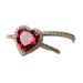 Popular Double Layer Red Love Zircon Couple Wedding Fashion Pair Ring_ipsvogv.com